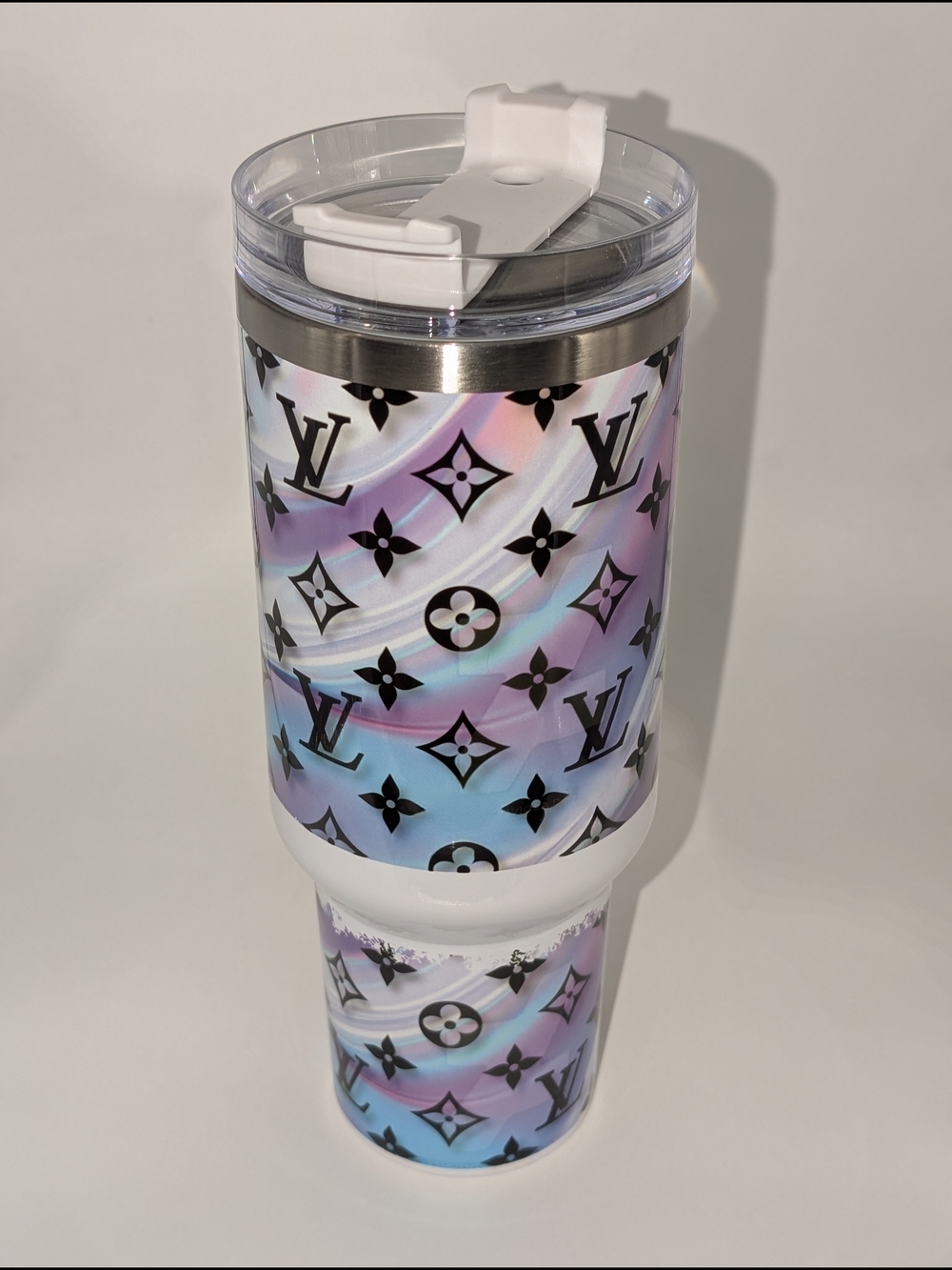 Iridescent Monogram Travel Tumbler - 40oz Brandnew